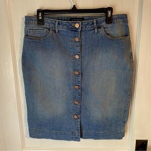 Banana Republic button up jean skirt